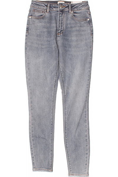 ONLY Dámské Modré Strečové Skinny Džíny S Vysokým Pasem Velikost 27/32