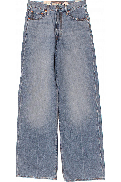 LEVIS Dámské Modré Bavlněné Džíny Volné S Vysokým Pasem Velikost 28