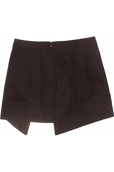 Černá zavinovací mini sukně s páskem a kapsami Vel. 40 | Unimoda | obrázek 3