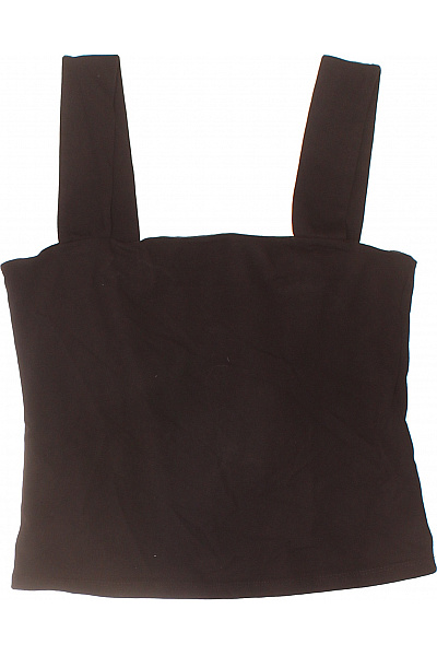 Dámské černé Tílko Bez Rukávů Crop Top Basic Vel. EU 38