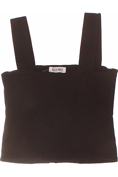 dámské černé tílko bez rukávů crop top basic Vel. EU 38 | Unimoda | obrázek 2