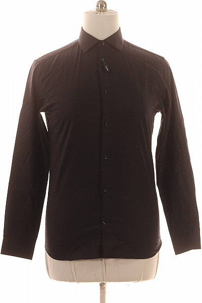 JACK & JONES Pánské bavlněné košile s dlouhým rukávem elegantní business slim fit černé Velikost M/41 | JACK & JONES | obrázek 2