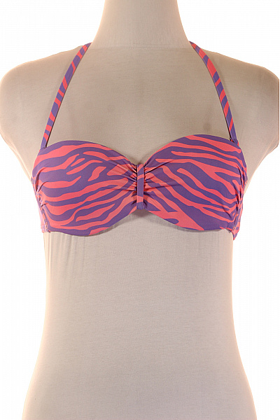 Venice Beach Dámské Plavky Tygrové Fialové Růžové Za Krk Bikiny Vel. 38A