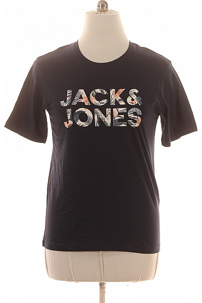 JACK & JONES Pánské Tričko S Krátkým Rukávem A Potiskem Velikost M