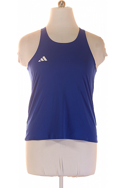 ADIDAS Modré Tílko Bez Rukávů Fitness Velikost L