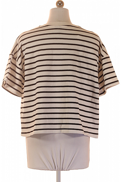 PIECES dámské tričko krátký rukáv pruhované basic oversize Velikost XS | PIECES | obrázek 3
