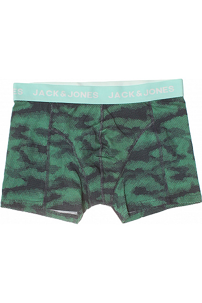 JACK & JONES Pánské boxerky zelené maskáčové bavlněné Velikost EU L | JACK & JONES | obrázek 2