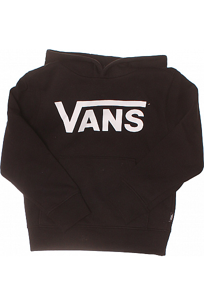 Vans Dětská černá Mikina S Kapucí A Logem