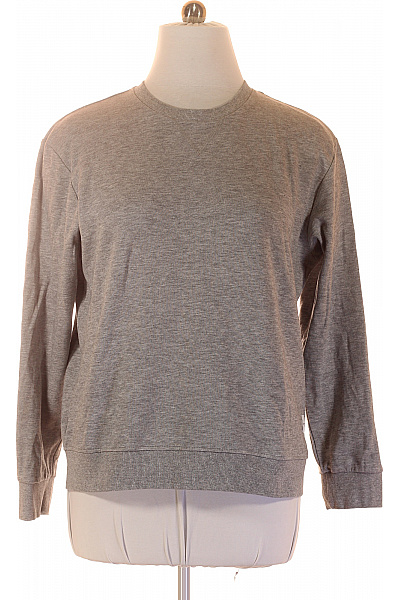 JACK & JONES Pánská Mikina šedá S Dlouhým Rukávem Crewneck Jednobarevná Vel. XL