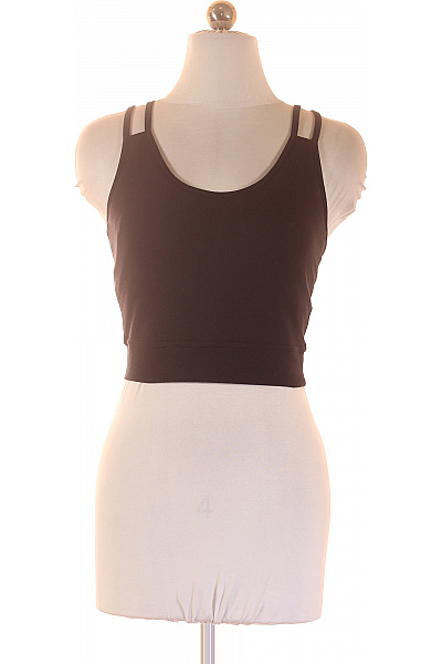 dámský sportovní crop top hladký Velikost s | Unimoda | obrázek 2
