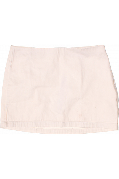 Dámská bavlněná mini sukně jednobarevná bílá Velikost EU 38 | Unimoda | obrázek 2