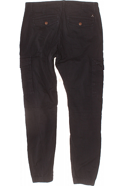 JACK & JONES Pánské bavlněné cargo kalhoty volnočasové dlouhé černé Velikost 32/34 | JACK & JONES | obrázek 2