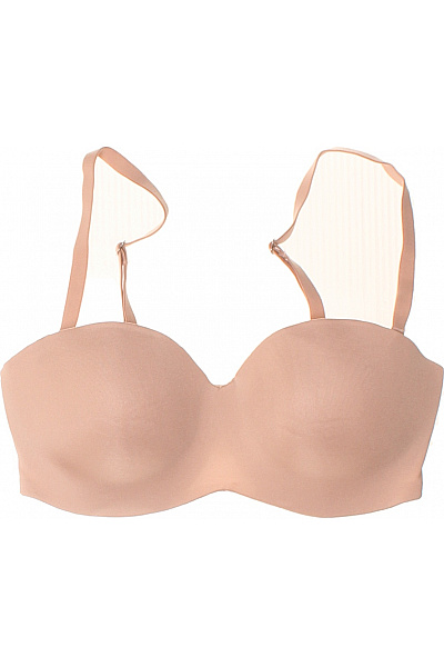 Hunkemoller Dámská hladká podprsenka bez ramínek béžová Velikost 70c | Hunkemoller | obrázek 2