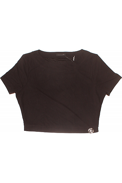 Guess Dámské tričko s krátkým rukávem basic černé crop top Velikost XL | Guess | obrázek 2