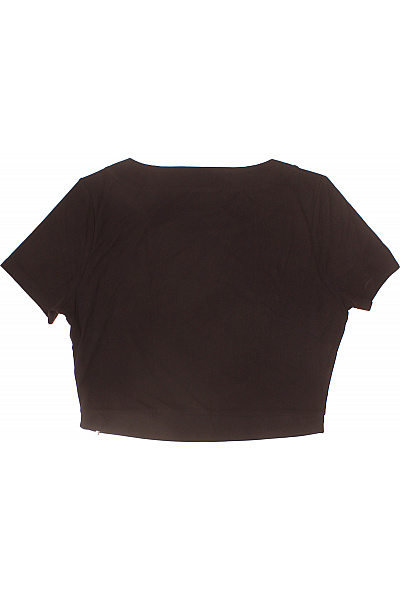 Guess Dámské tričko s krátkým rukávem basic černé crop top Velikost XL | Guess | obrázek 3