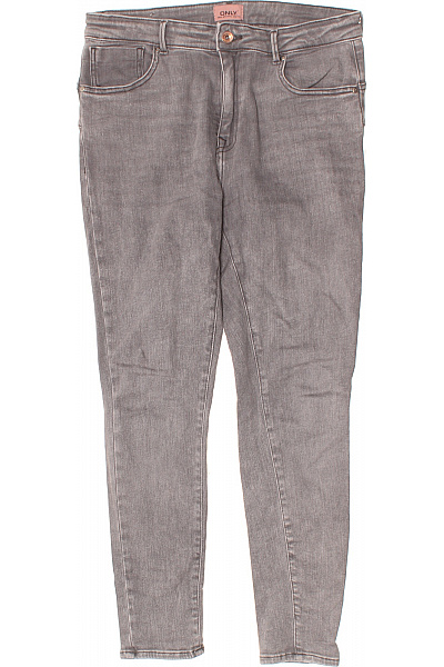 ONLY Dámské šedé Strečové Skinny Džíny S Vysokým Pasem Vel. 30