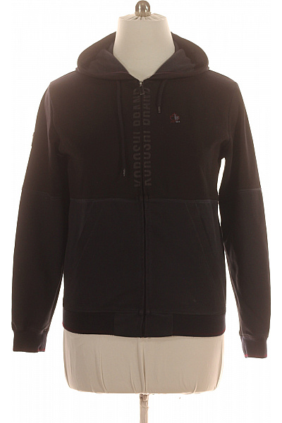 Koroshi. Pánská Mikina S Kapucí Na Zip Streetwear černá Vel. L