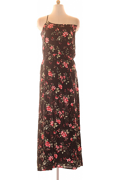ONLY Dlouhé Květované šaty Na Ramínka Letní Boho Vel. 38