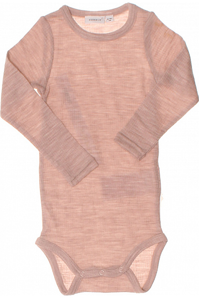 Name It Dětské Body S Dlouhým Rukávem Růžové Vel. 74