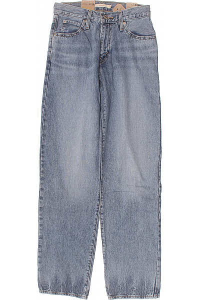 LEVIS Dámské Džíny Modré Volné Seprané S Kapsami Velikost 25