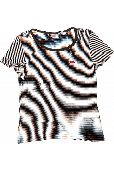 LEVIS Dámské pruhované tričko s krátkým rukávem a kulatým výstřihem basic Velikost EU m | LEVIS | obrázek 2