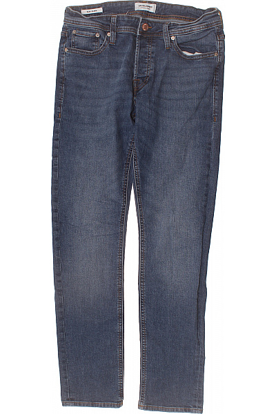 JACK & JONES Pánské Džíny Modré Strečové Slim Fit Velikost 30/32
