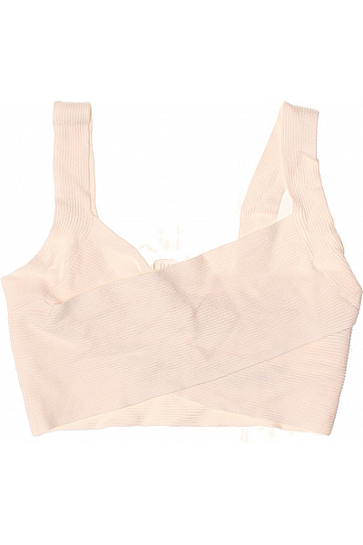 Dámské zavinovací crop top tričko bez rukávů jednobarevné Vel. 36 | Unimoda | obrázek 2