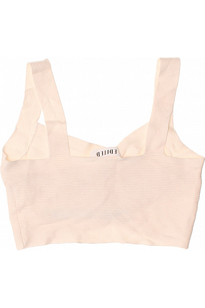 Dámské zavinovací crop top tričko bez rukávů jednobarevné Vel. 36 | Unimoda | obrázek 3
