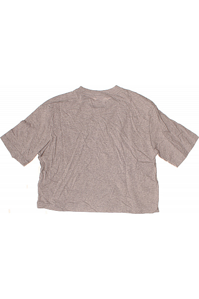 ADIDAS dámské tričko krátký rukáv crop top šedé s potiskem Velikost m | ADIDAS | obrázek 3
