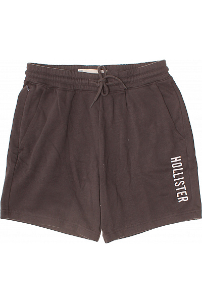 Hollister pánské hnědé teplákové kraťasy s potiskem Vel. S | Hollister | obrázek 2