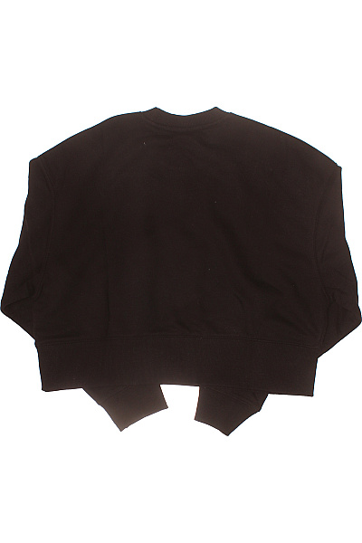 Bershka dámská černá mikina s dlouhým rukávem crewneck Vel. XS | Bershka | obrázek 3