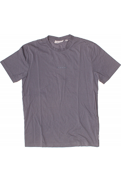 ONLY & SONS Pánské tričko s krátkým rukávem basic šedé s nápisem Velikost s | ONLY & SONS | obrázek 2