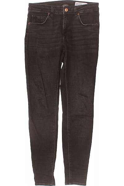 VERO MODA Dámské Džíny Skinny S Vysokým Pasem černé Strečové Vel. M