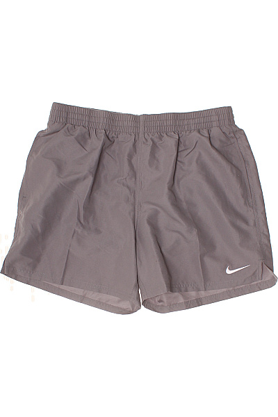 Nike Pánské šedé Sportovní Běžecké Kraťasy S Gumou V Pase Velikost L