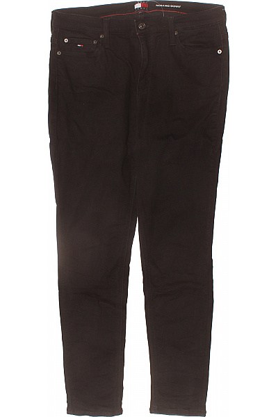 TOMMY HILFIGER Dámské černé Strečové Skinny Džíny S Vysokým Pasem Velikost 32/30