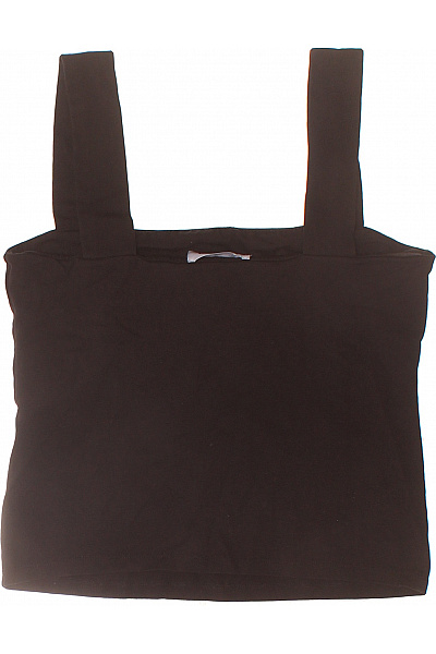 dámské černé tílko bez rukávů bavlněné basic Vel. 38 | Unimoda | obrázek 3