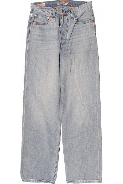 LEVIS Dámské Modré Džíny Volné S Vysokým Pasem Velikost 27