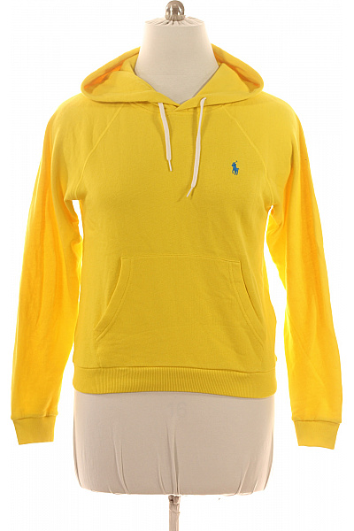 Ralph Lauren dětská žlutá mikina s kapucí a klokaní kapsou Velikost l | Ralph Lauren | obrázek 2