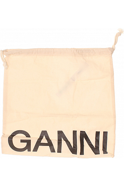 GANNI Béžový Vak S Potiskem