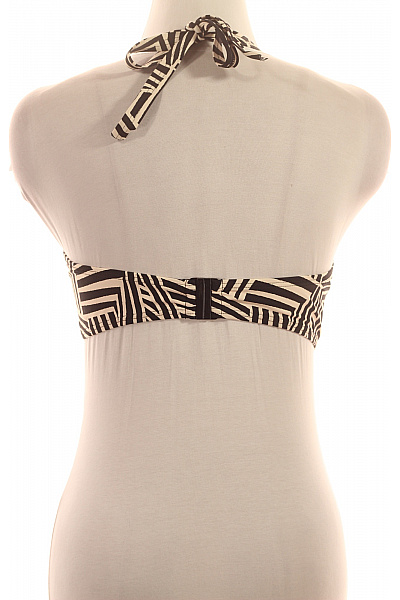 černobílé plavková podprsenka za krk crop top Velikost EU 44D | Unimoda | obrázek 3