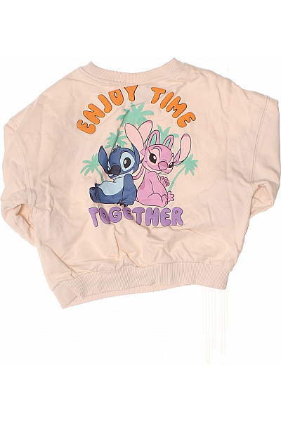 Dětská mikina Stitch a Angel růžová Velikost 92 | Unimoda | obrázek 2