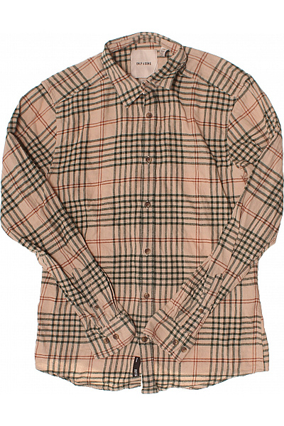 ONLY & SONS Pánská kostkovaná košile s dlouhým rukávem béžová Vel. EU L | ONLY & SONS | obrázek 2