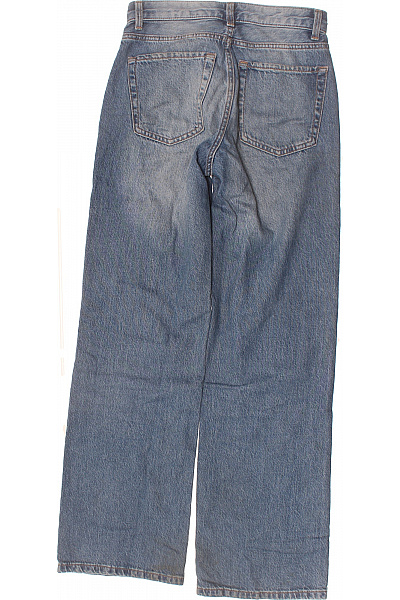 Bershka Dámské džíny modré volné seprané vintage Velikost EU 36 | Bershka | obrázek 2