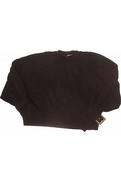 dámská černá mikina s dlouhým rukávem crewneck oversized Vel. 38 | Unimoda | obrázek 2