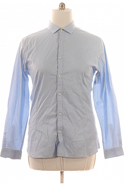 JACK & JONES Pánská elegantní košile s dlouhým rukávem modrá slim fit Velikost xl | JACK & JONES | obrázek 2
