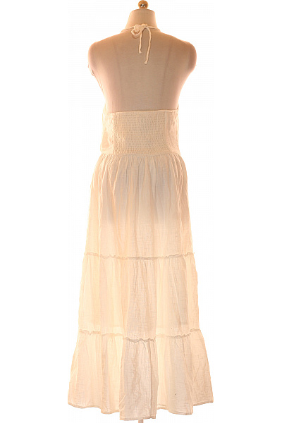 Bershka Dlouhé plátěné šaty na ramínka letní boho Vel. M | Bershka | obrázek 2
