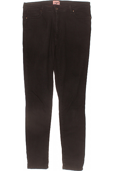 ONLY Dámské černé Strečové Skinny Džíny S Vysokým Pasem Vel. 34