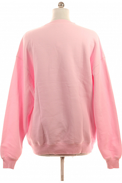 OH APRIL dámská růžová bavlněná mikina s dlouhým rukávem crewneck oversized jednobarevná Vel. M | OH APRIL | obrázek 3