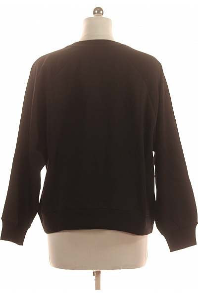 PULL&BEAR dámská černá mikina s dlouhým rukávem crewneck jednobarevná Velikost m | PULL&BEAR | obrázek 2