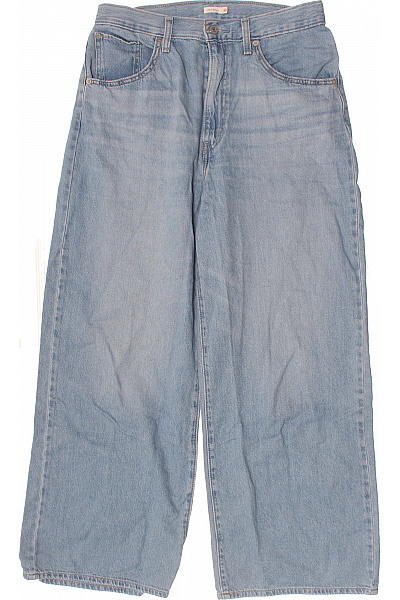 LEVIS Dámské Džíny Volné Modré Seprané široké Vel. 30